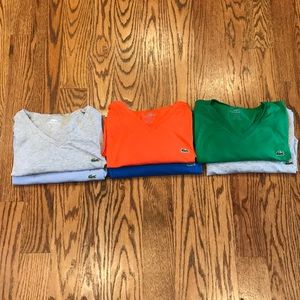 Men’s Lacoste V Neck T-shirts